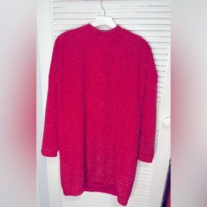 H & M Mini hot pink sweater dress. Size M.